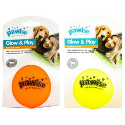 Glow in the dark Ball 6,2cm oranje en geel